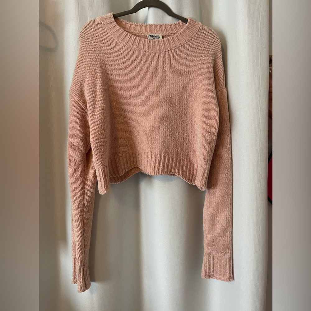 REVOLVE Show me your Mumu sparkly scalloped hem sweater